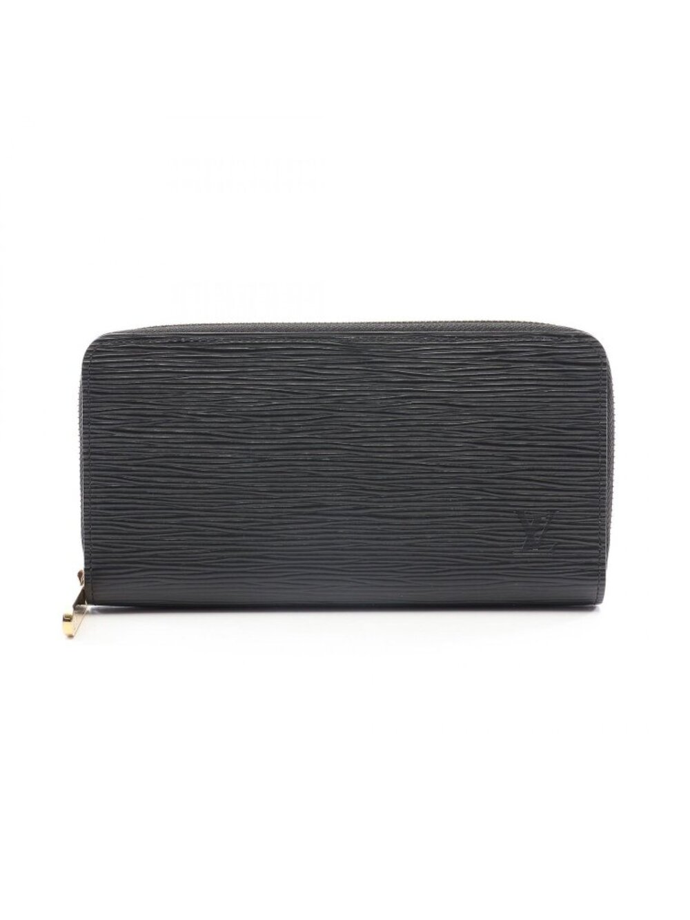 Louis Vuitton Round Wallet Zippy Epi Noir Leather